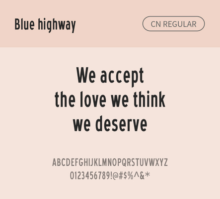 알파벳 영어 폰트 사람없음 OTF 레귤러체 낱개폰트 설치폰트 디자인서체 영문폰트 Typodermic_서체 산세리프체 BlueHighway_서체 문자 파일형식