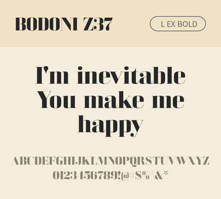 알파벳 영어 폰트 사람없음 OTF 볼드체 낱개폰트 설치폰트 디자인서체 영문폰트 Bodoni_서체 BodoniZ37L_서체 Typodermic_서체 세리프체 문자 파일형식