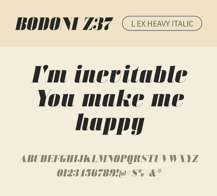 알파벳 영어 폰트 사람없음 OTF 낱개폰트 설치폰트 디자인서체 영문폰트 Bodoni_서체 BodoniZ37L_서체 Typodermic_서체 세리프체 이탤릭체 헤비체 문자 파일형식