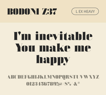 알파벳 영어 폰트 사람없음 OTF 낱개폰트 설치폰트 디자인서체 영문폰트 Bodoni_서체 BodoniZ37L_서체 Typodermic_서체 세리프체 헤비체 문자 파일형식