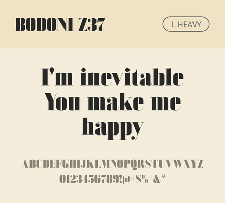 알파벳 영어 폰트 사람없음 OTF 낱개폰트 설치폰트 디자인서체 영문폰트 Bodoni_서체 BodoniZ37L_서체 Typodermic_서체 세리프체 헤비체 문자 파일형식