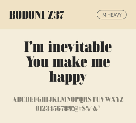 알파벳 영어 폰트 사람없음 OTF 낱개폰트 설치폰트 디자인서체 영문폰트 Bodoni_서체 BodoniZ37M_서체 Typodermic_서체 세리프체 헤비체 문자 파일형식