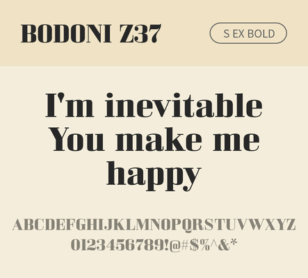 알파벳 영어 폰트 사람없음 OTF 볼드체 낱개폰트 설치폰트 디자인서체 영문폰트 Bodoni_서체 BodoniZ37S_서체 Typodermic_서체 세리프체 문자 파일형식