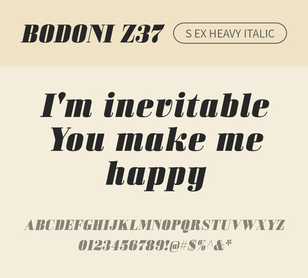 알파벳 영어 폰트 사람없음 OTF 낱개폰트 설치폰트 디자인서체 영문폰트 Bodoni_서체 BodoniZ37S_서체 Typodermic_서체 세리프체 이탤릭체 헤비체 문자 파일형식