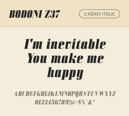 알파벳 영어 폰트 사람없음 OTF 낱개폰트 설치폰트 디자인서체 영문폰트 Bodoni_서체 BodoniZ37S_서체 Typodermic_서체 세리프체 이탤릭체 헤비체 문자 파일형식