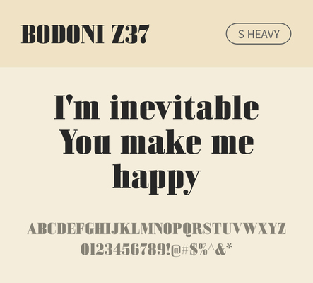 알파벳 영어 폰트 사람없음 OTF 낱개폰트 설치폰트 디자인서체 영문폰트 Bodoni_서체 BodoniZ37S_서체 Typodermic_서체 세리프체 헤비체 문자 파일형식