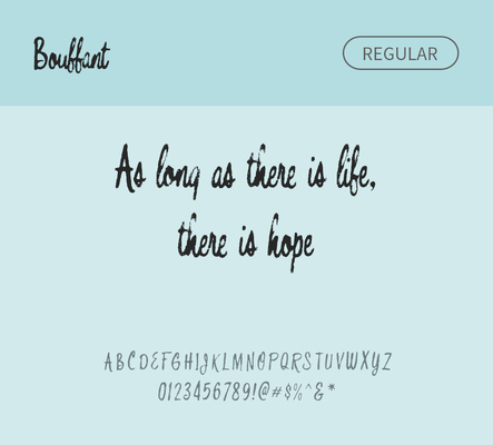 알파벳 영어 폰트 사람없음 필기체 OTF 레귤러체 낱개폰트 설치폰트 디자인서체 영문폰트 Typodermic_서체 bouffant_서체 문자 파일형식