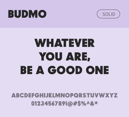 알파벳 영어 폰트 사람없음 OTF 낱개폰트 설치폰트 디자인서체 영문폰트 Typodermic_서체 산세리프체 budmo_서체 budmosolid_서체 문자 파일형식