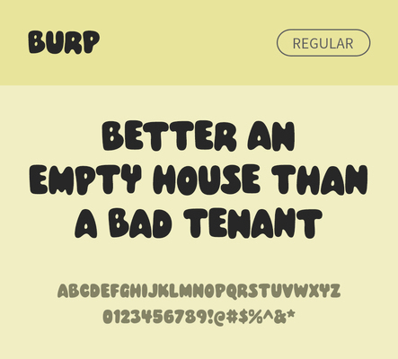 알파벳 영어 폰트 사람없음 OTF 레귤러체 낱개폰트 설치폰트 디자인서체 영문폰트 Typodermic_서체 만화체 burp_서체 문자 파일형식