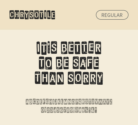 알파벳 영어 폰트 사람없음 OTF 레귤러체 낱개폰트 설치폰트 디자인서체 영문폰트 Typodermic_서체 활자체 chrysotile_서체 문자 파일형식