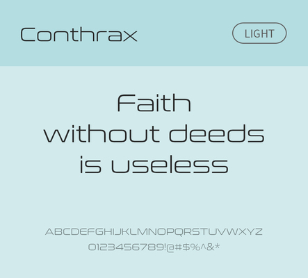 알파벳 영어 폰트 사람없음 OTF 라이트체 낱개폰트 설치폰트 디자인서체 영문폰트 Typodermic_서체 산세리프체 conthrax_서체 문자 파일형식