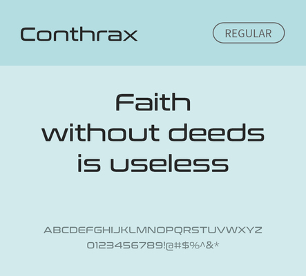 알파벳 영어 폰트 사람없음 OTF 레귤러체 낱개폰트 설치폰트 디자인서체 영문폰트 Typodermic_서체 산세리프체 conthrax_서체 문자 파일형식