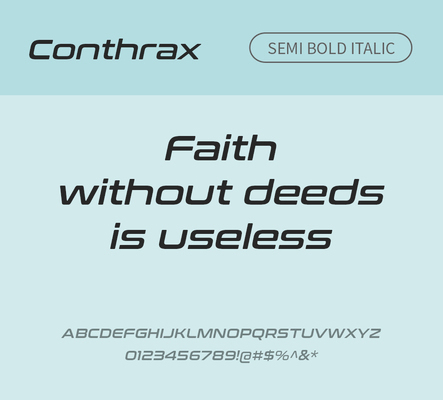 알파벳 영어 폰트 사람없음 OTF 낱개폰트 설치폰트 디자인서체 세미볼드체 영문폰트 Typodermic_서체 산세리프체 이탤릭체 conthrax_서체 문자 파일형식