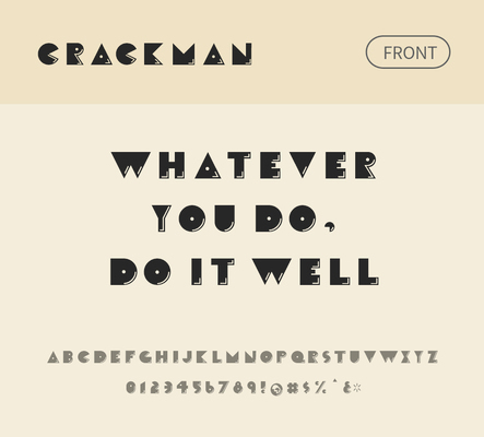 알파벳 영어 폰트 사람없음 OTF 낱개폰트 설치폰트 디자인서체 영문폰트 Typodermic_서체 crackman_서체 crackmanfront_서체 문자 파일형식