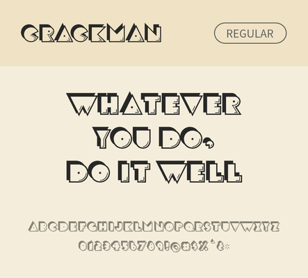 알파벳 영어 폰트 사람없음 OTF 레귤러체 낱개폰트 설치폰트 디자인서체 영문폰트 Typodermic_서체 crackman_서체 문자 파일형식