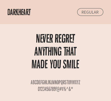 알파벳 영어 폰트 사람없음 OTF 레귤러체 낱개폰트 설치폰트 디자인서체 영문폰트 Typodermic_서체 산세리프체 darkheart_서체 문자 파일형식