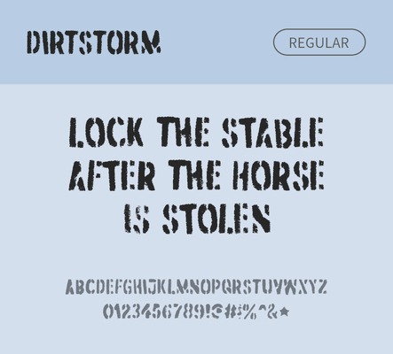 알파벳 영어 폰트 사람없음 OTF 레귤러체 낱개폰트 설치폰트 디자인서체 영문폰트 Typodermic_서체 dirtstorm_서체 문자 파일형식