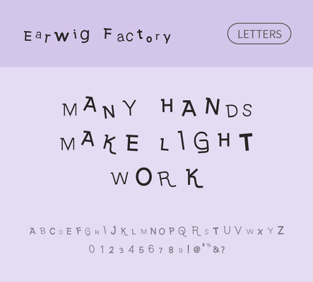 알파벳 영어 폰트 사람없음 OTF 낱개폰트 설치폰트 디자인서체 영문폰트 Typodermic_서체 earwigfactory_서체 earwigfactoryletters_서체 문자 파일형식