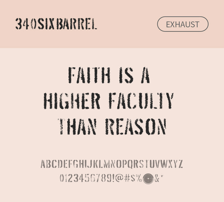 알파벳 영어 폰트 사람없음 OTF 낱개폰트 설치폰트 디자인서체 영문폰트 Typodermic_서체 threefortysixbarrel_서체 threefortysixbarrelexhaust_서체 문자 파일형식