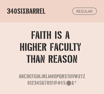 알파벳 영어 폰트 사람없음 OTF 레귤러체 낱개폰트 설치폰트 디자인서체 영문폰트 Typodermic_서체 threefortysixbarrel_서체 문자 파일형식