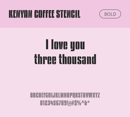 알파벳 영어 폰트 사람없음 OTF 볼드체 낱개폰트 설치폰트 디자인서체 영문폰트 KenyanCoffee_서체 Typodermic_서체 kenyancoffeestencil_서체 문자 파일형식