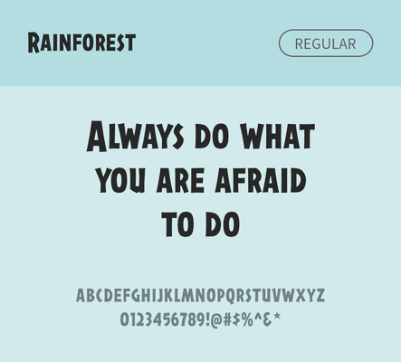 알파벳 영어 폰트 사람없음 OTF 레귤러체 낱개폰트 설치폰트 디자인서체 영문폰트 Typodermic_서체 rainforest_서체 문자 파일형식