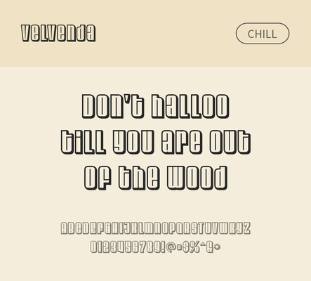 알파벳 영어 폰트 사람없음 OTF 낱개폰트 설치폰트 디자인서체 영문폰트 Typodermic_서체 velvenda_서체 velvendachill_서체 문자 파일형식