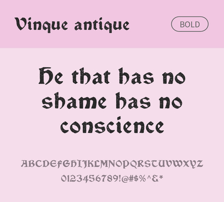 알파벳 영어 폰트 사람없음 OTF 볼드체 낱개폰트 설치폰트 디자인서체 영문폰트 Typodermic_서체 vinque_서체 vinqueantique_서체 문자 파일형식