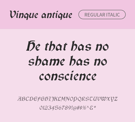 알파벳 영어 폰트 사람없음 OTF 레귤러체 낱개폰트 설치폰트 디자인서체 영문폰트 Typodermic_서체 이탤릭체 vinque_서체 vinqueantique_서체 문자 파일형식