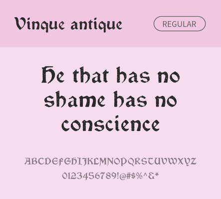 알파벳 영어 폰트 사람없음 OTF 레귤러체 낱개폰트 설치폰트 디자인서체 영문폰트 Typodermic_서체 vinque_서체 vinqueantique_서체 문자 파일형식