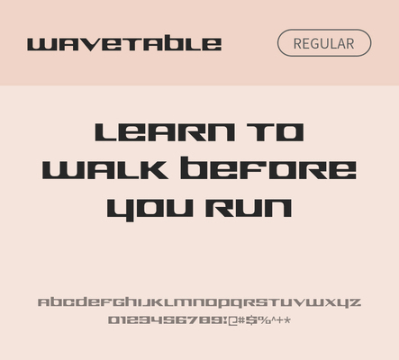 알파벳 영어 폰트 사람없음 OTF 레귤러체 낱개폰트 설치폰트 디자인서체 영문폰트 Typodermic_서체 wavetable_서체 문자 파일형식