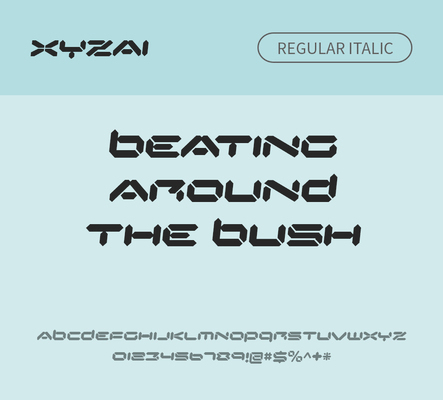 알파벳 영어 폰트 사람없음 OTF 레귤러체 낱개폰트 설치폰트 디자인서체 영문폰트 Typodermic_서체 이탤릭체 xyzai_서체 문자 파일형식