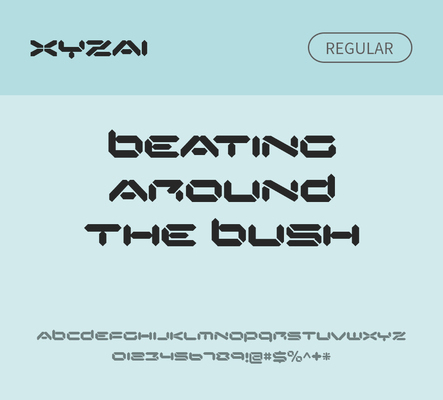 알파벳 영어 폰트 사람없음 OTF 레귤러체 낱개폰트 설치폰트 디자인서체 영문폰트 Typodermic_서체 xyzai_서체 문자 파일형식