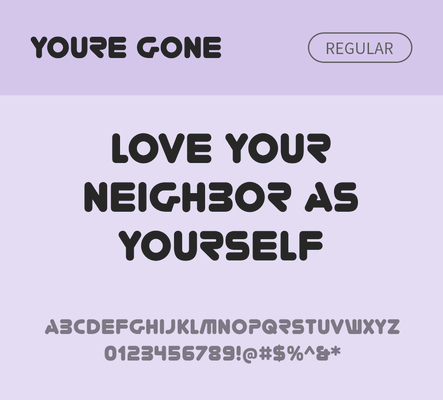 알파벳 영어 폰트 사람없음 OTF 레귤러체 낱개폰트 설치폰트 디자인서체 영문폰트 Typodermic_서체 youregone_서체 문자 파일형식