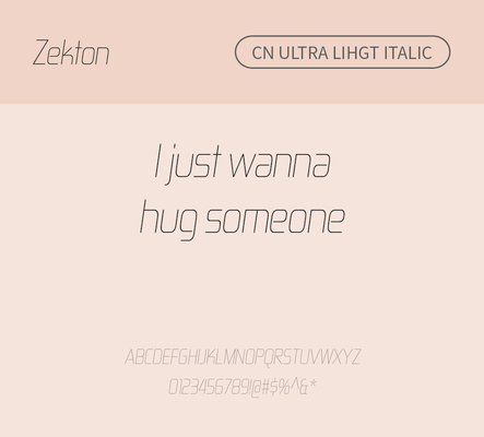 알파벳 영어 폰트 사람없음 OTF 라이트체 낱개폰트 설치폰트 디자인서체 영문폰트 Typodermic_서체 산세리프체 이탤릭체 zekton_서체 문자 파일형식