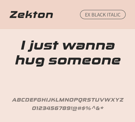 알파벳 영어 폰트 사람없음 OTF 낱개폰트 설치폰트 디자인서체 영문폰트 엑스트라볼드체 Typodermic_서체 산세리프체 이탤릭체 zekton_서체 문자 파일형식