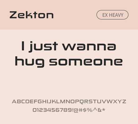 알파벳 영어 폰트 사람없음 OTF 낱개폰트 설치폰트 디자인서체 영문폰트 Typodermic_서체 산세리프체 헤비체 zekton_서체 문자 파일형식