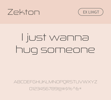 알파벳 영어 폰트 사람없음 OTF 라이트체 낱개폰트 설치폰트 디자인서체 영문폰트 Typodermic_서체 산세리프체 zekton_서체 문자 파일형식