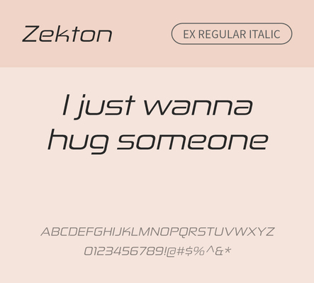 알파벳 영어 폰트 사람없음 OTF 레귤러체 낱개폰트 설치폰트 디자인서체 영문폰트 Typodermic_서체 산세리프체 이탤릭체 zekton_서체 문자 파일형식