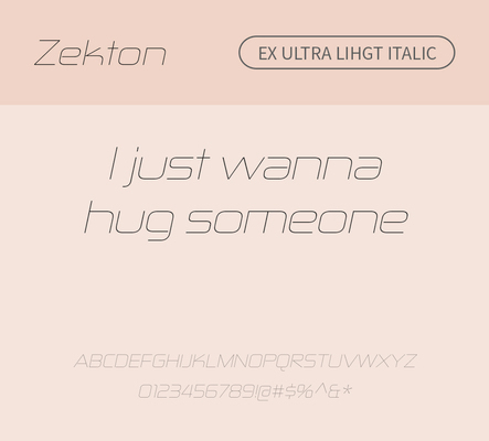 알파벳 영어 폰트 사람없음 OTF 라이트체 낱개폰트 설치폰트 디자인서체 영문폰트 Typodermic_서체 산세리프체 이탤릭체 zekton_서체 문자 파일형식