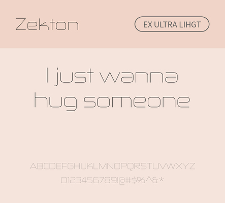 알파벳 영어 폰트 사람없음 OTF 라이트체 낱개폰트 설치폰트 디자인서체 영문폰트 Typodermic_서체 산세리프체 zekton_서체 문자 파일형식