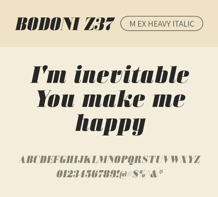 알파벳 영어 폰트 사람없음 OTF 낱개폰트 설치폰트 디자인서체 영문폰트 Bodoni_서체 BodoniZ37M_서체 Typodermic_서체 세리프체 이탤릭체 헤비체 문자 파일형식