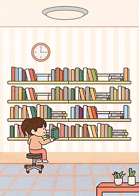 전신 PSD 여자 어린이교육 화분 어린이 시계 의자 일러스트 책장 한명 들기 앉기 소녀 책 홈스쿨 홈스쿨링 소녀한명만 많음 언스쿨링 국내일러스트 1 교육 가구 컨셉 모션 사람 여자한명만 소녀만 파일형식