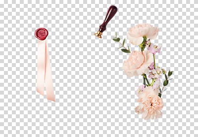 편집 편집이미지 리본 여러송이 잎 누끼 사람없음 카네이션 오브젝트 PNG 씰링왁스 편집소스 실링스탬프 식물 꽃 다수 파일형식