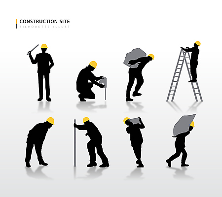전신 실루엣 일러스트 사다리 모션 노동자 사람모양 자 허리숙이기 서기 들기 앉기 사람없음 건설현장 작업 안전모 오르기 업기 산업현장 포대 전동드릴 포대자루 무릎구부리기 건설근로자 국내일러스트 AI파일 모양 직업 산업 포즈 문구용품 건설업 촬영기법 숙이기 도구 헬멧 안전장비 드릴 자루 파일형식 벡터