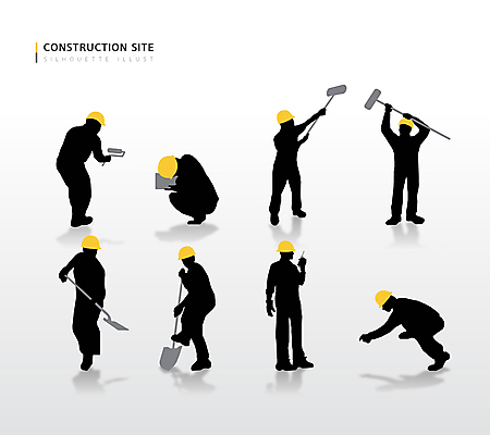 전신 응시 실루엣 일러스트 모션 노동자 사람모양 서기 들기 앉기 사람없음 건설현장 가리킴 작업 안전모 삽 무전기 산업현장 페인트롤러 무전 무릎구부리기 건설근로자 국내일러스트 AI파일 모양 직업 시선 산업 포즈 통신 무선통신 건설업 촬영기법 손짓 헬멧 안전장비 파일형식 벡터