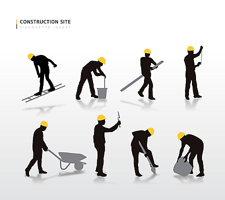 전신 실루엣 일러스트 사다리 모션 노동자 사람모양 줄자 들기 사람없음 건설현장 작업 붓기 안전모 삽 양동이 철근 산업현장 건너기 미장 미장도구 외발수레 건설근로자 국내일러스트 AI파일 모양 직업 산업 건설업 촬영기법 자 수레 도구 헬멧 안전장비 파일형식 벡터