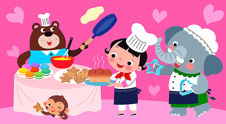 전신 직업 그릇 접시 여자 별 어린이 빵 분홍색 일러스트 곰 코끼리 요리사모자 세마리 한명 들기 소녀 쿠키 하트 원숭이 프라이팬 굽기 반죽 거품기 장래희망 쿠키틀 마카롱 제빵사 소녀한명만 국내일러스트 AI파일 자연요소 모양 동물 모자_잡화 1 식기 음식 컬러 포유류 모션 주방용품 디저트 3 사람 요리사 구이 제빵도구 여자한명만 소녀만 파일형식 벡터
