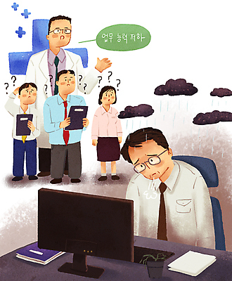 전신 PSD 여자 남자 화분 중년 의자 일러스트 건강 서기 들기 앉기 여러명 상반신 성인 모니터 진료 의사 슬픔 물음표 업무 비즈니스맨 비즈니스우먼 비 한숨 하락 책상 동료 먹구름 의문 갱년기 결제판 무기력 십자모양 우울감 우울증 증상 힘듦 국내일러스트 자연요소 모양 기호 감정 가구 다수 컨셉 비즈니스 의학 관계 모션 날씨 사람 컴퓨터 사무용품 의료진 작업 직장인 질병 십자 파일형식 구름_자연