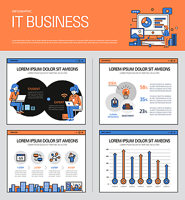 전신 여자 화살표 일러스트 비즈니스 전구 정보기술 서기 앉기 여러명 상반신 성인 건물 파란색 노트북 모니터 주황색 인포그래픽 톱니바퀴 와이파이 IT산업 클라우드서비스 사원증 성인여자만 국내일러스트 AI파일 건축물 산업 컬러 다수 모션 기술 사람 전자제품 컴퓨터 서비스 무선인터넷 여자만 성인만 파일형식 벡터